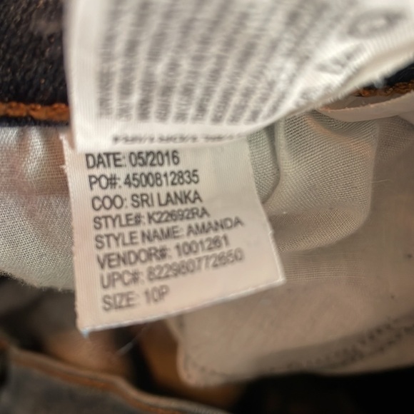 Gloria Vanderbilt Amanda Blue Jeans Women’s Petite Size 10P - Picture 7 of 7